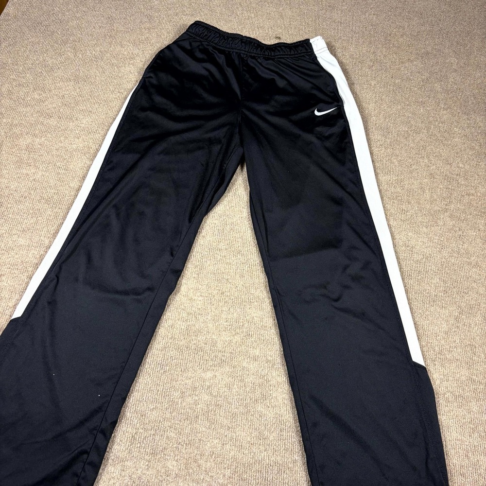 Nike Track Pants Men XL Black Dri-Fit Logo Athletic Fit Running Training Outdoor